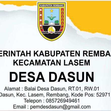 Maklumat Pelayanan Desa Dasun Kecamatan Lasem Kabupaten Rembang